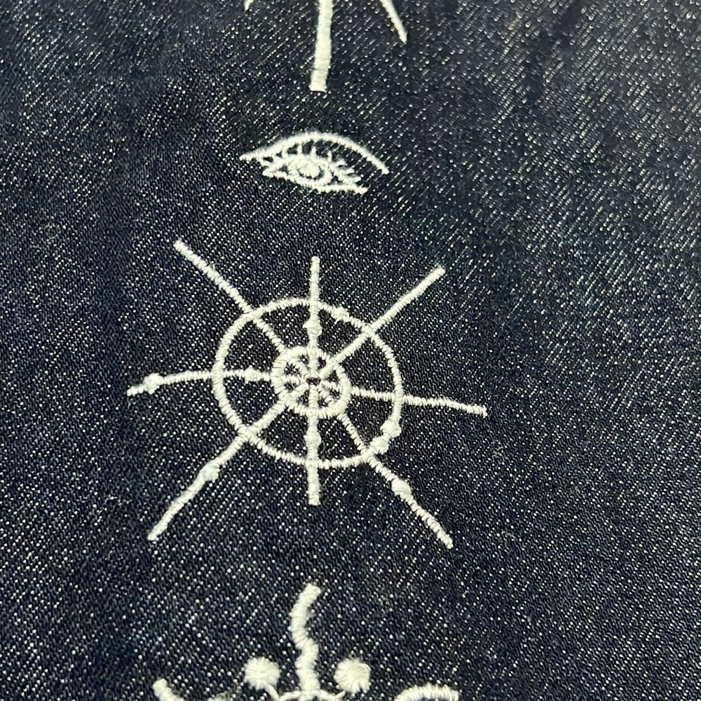 H&M /Nyden x Dr. Woo Embroidered Denim Jacket - Picture 6 of 14